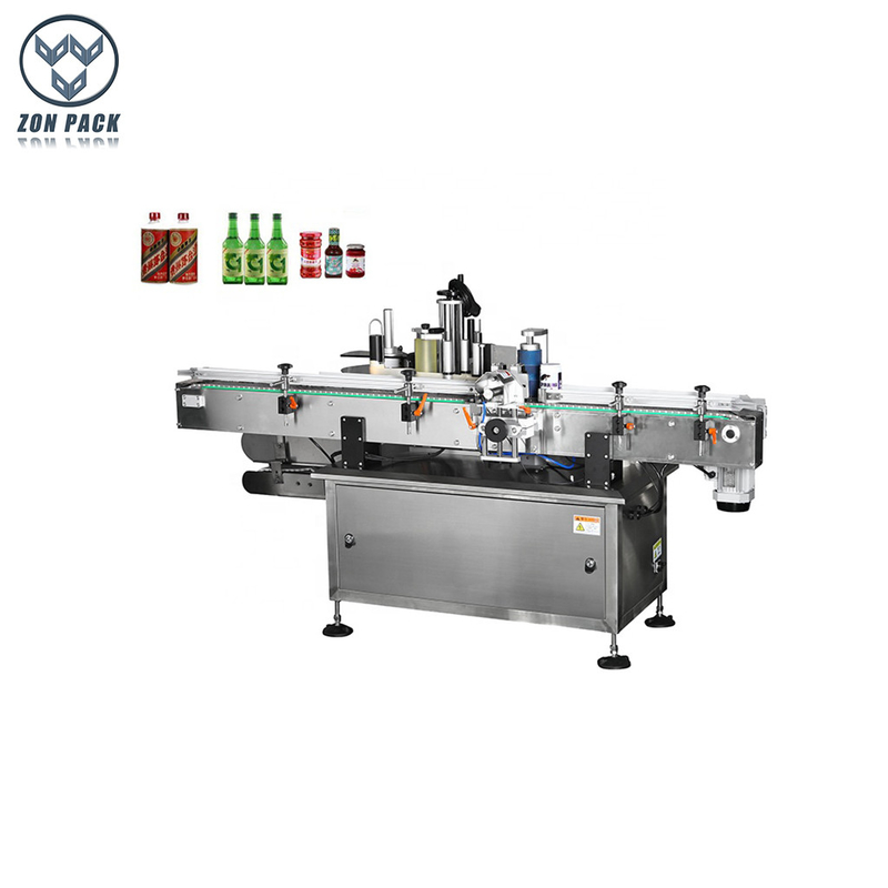 Good quality automatic sticker printing machine vertical round bottle fixed point labeling machine