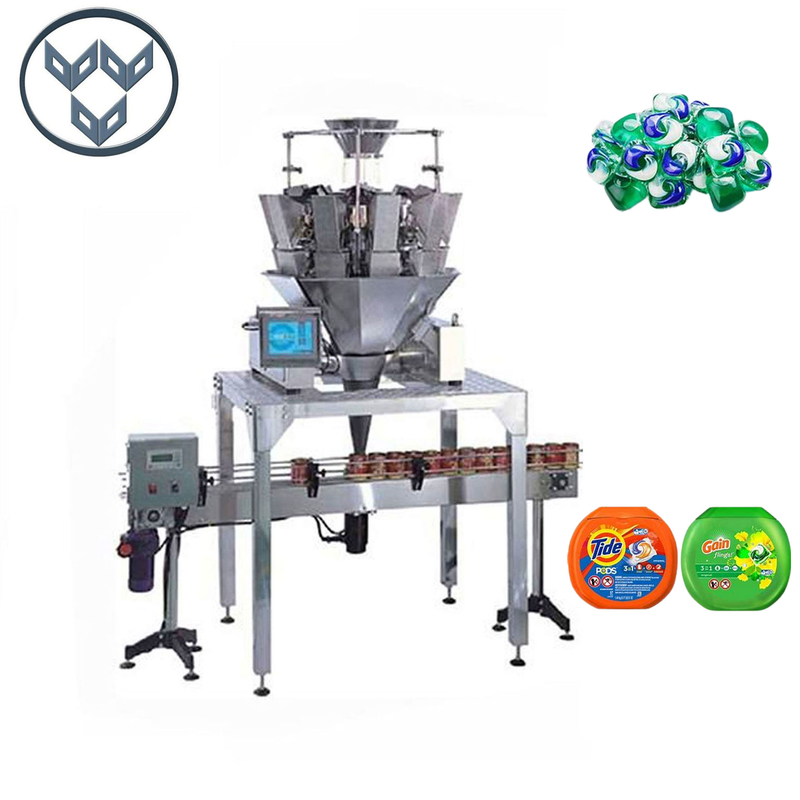 High Quality Laundry Pods Counting Plastic Can Filling Packaging Machine