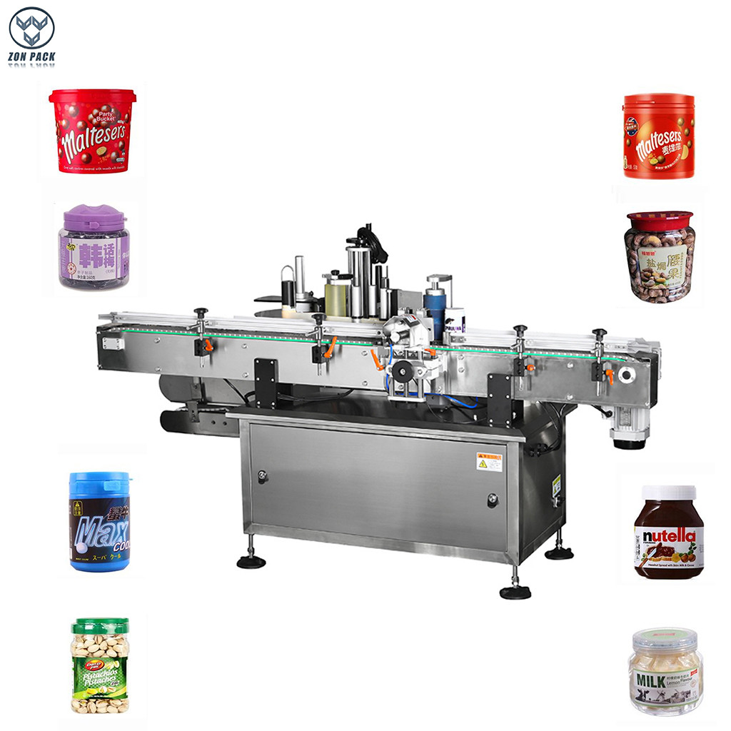 Good quality automatic sticker printing machine vertical round bottle fixed point labeling machine