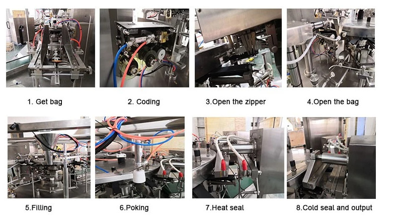 Flat Pouch Rotary Packaging Machine For Chocolate Cookies Automatic